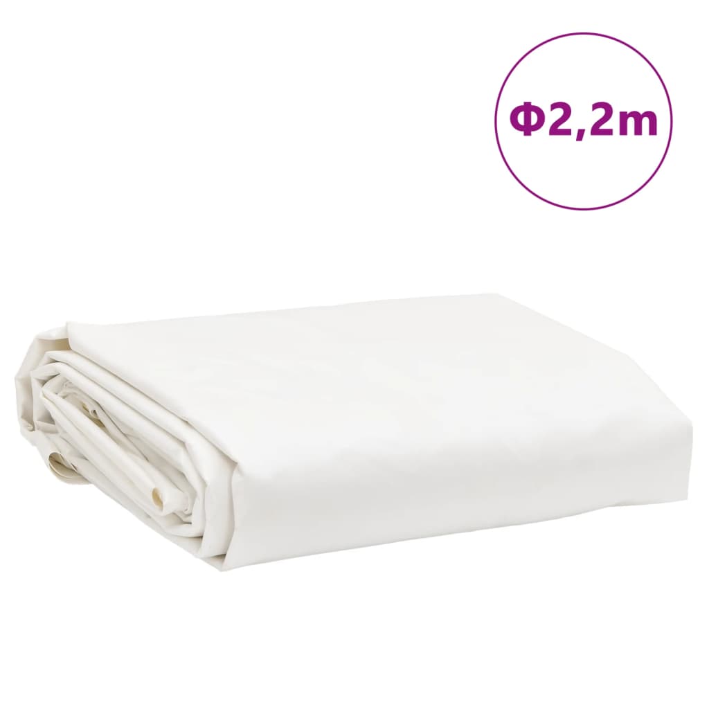 Bâche blanc Ø 2,2 m 600 /m²